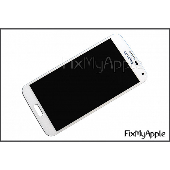 Samsung Galaxy S5 LCD Touch Screen Digitizer Assembly - White [OEM LCD]